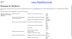Desktop Screenshot of matthiesen.de